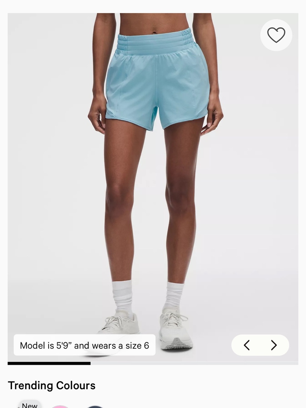 lululemon athletica Sky Blue Women's Running Shorts